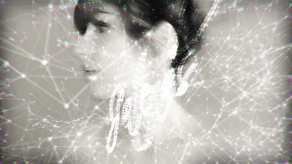 Jenn Ayache 'Forteresse' lyrics video; lyric line transition, motion-designed type