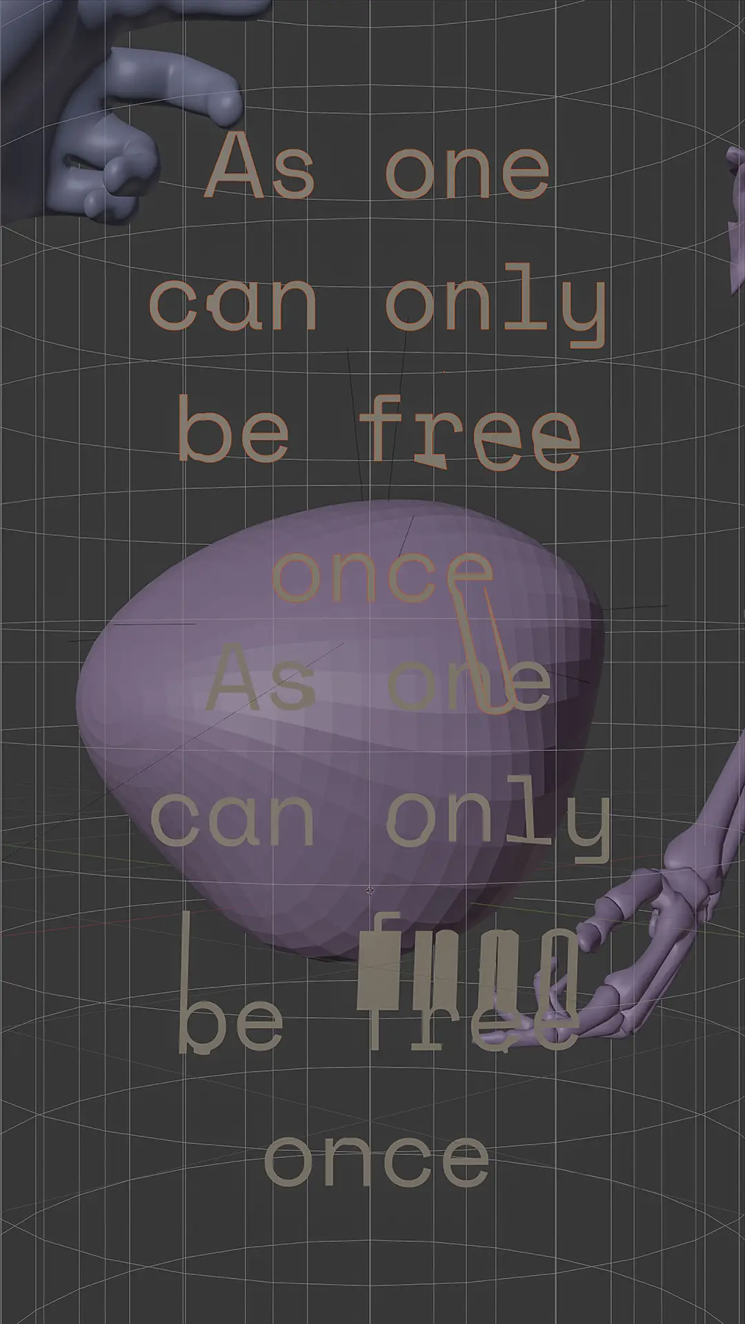 I Wish You Were Real, solid render 04